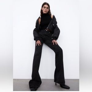 NWT Zara black “the high waist skinny” flare jeans size EU 40/ US 8